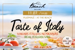 Geriausia iš Italijos Jūrmalos paplūdimyje Baltic Beach Hotel & SPA